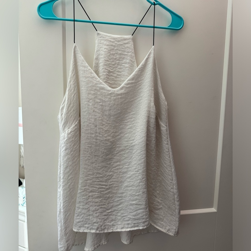 White spaghetti strap top